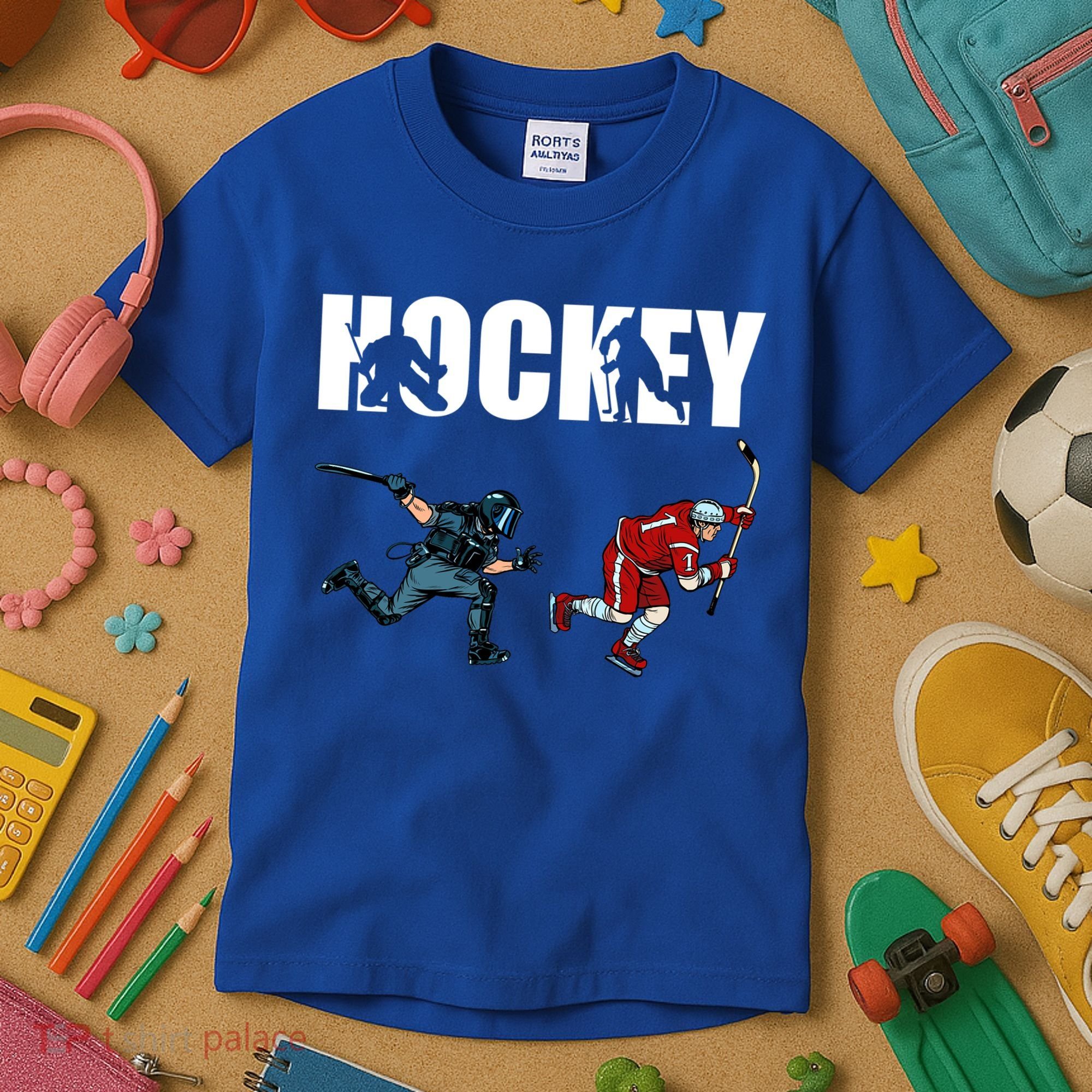 Eat Sleep Hockey Ice Hockey Player Gift Kids T-Shirt