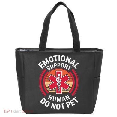 Emotional Support Husband Do Not Pet Funny Tote Bag