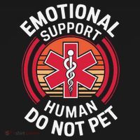 Emotional Support Husband Do Not Pet Funny Tote Bag thumb 4
