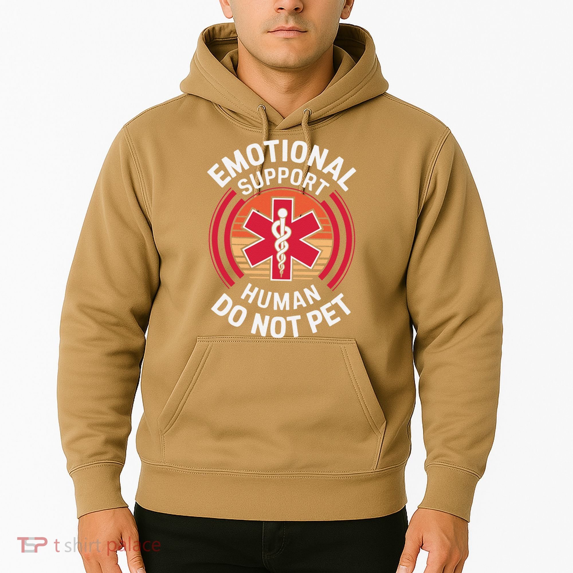 Emotional Support Husband Do Not Pet Funny Hoodie