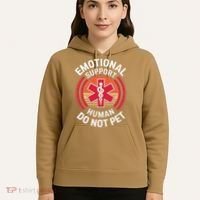 Emotional Support Husband Do Not Pet Funny Hoodie thumb 5