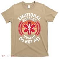 Emotional Support Husband Do Not Pet Funny T-Shirt thumb 0