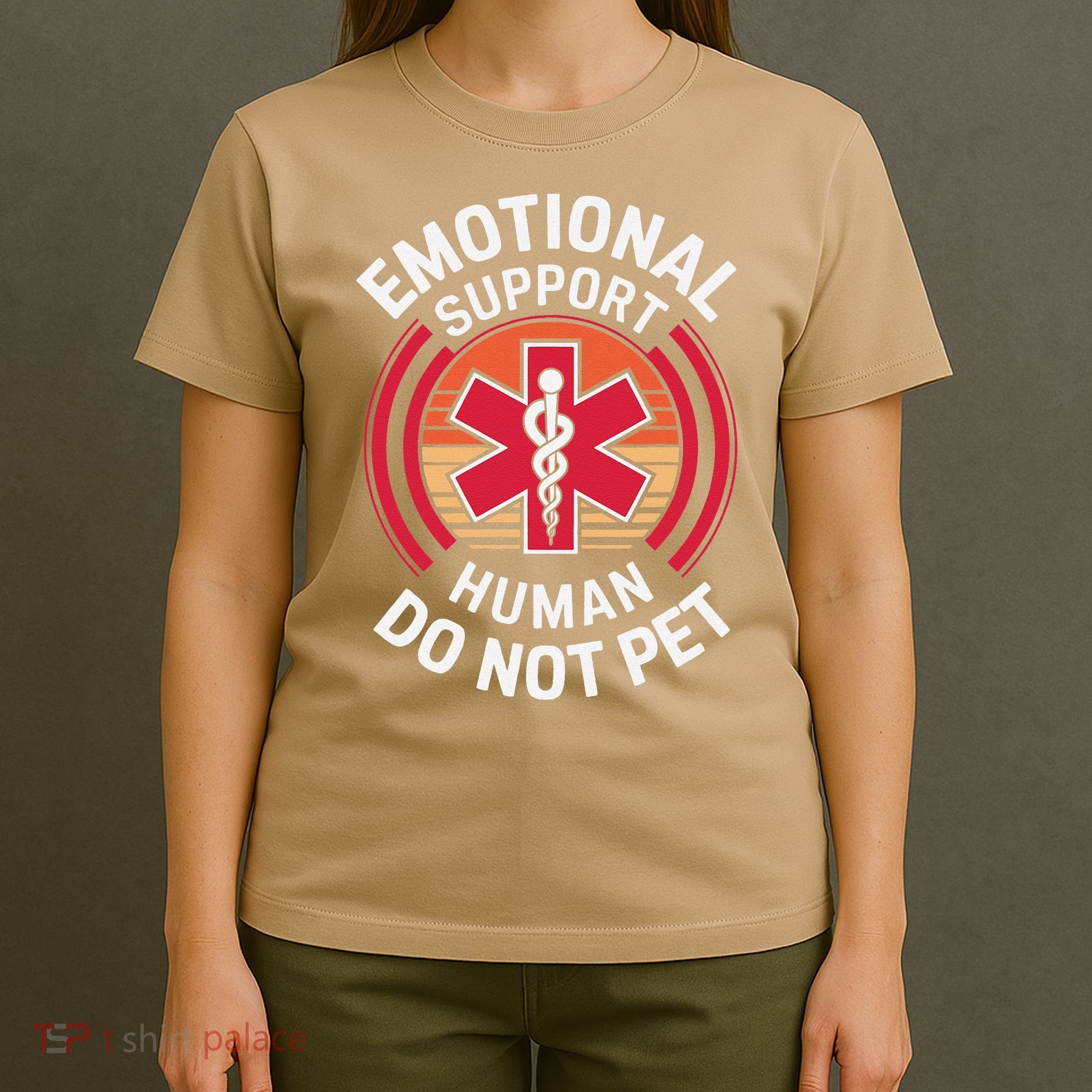 Emotional Support Husband Do Not Pet Funny T-Shirt