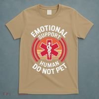 Emotional Support Husband Do Not Pet Funny T-Shirt thumb 5