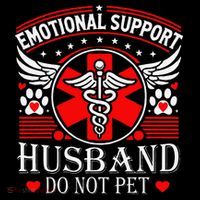 Emotional Support Husband Do Not Pet For Husband From Wife Coffee Mug thumb 5