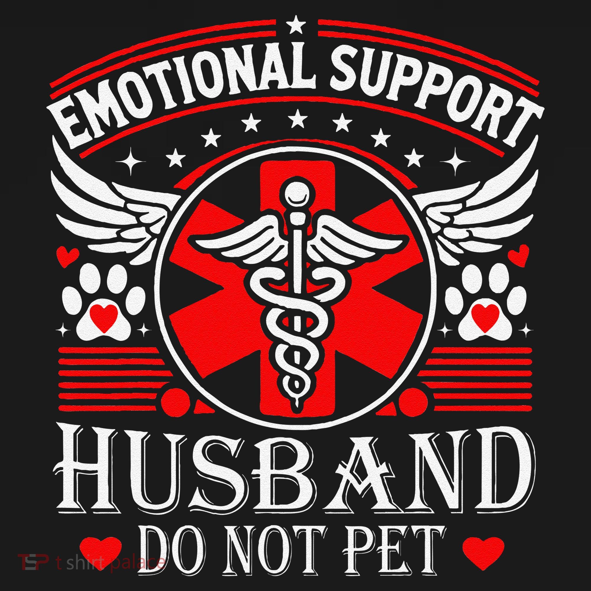 Emotional Support Husband Do Not Pet For Husband From Wife Coaster
