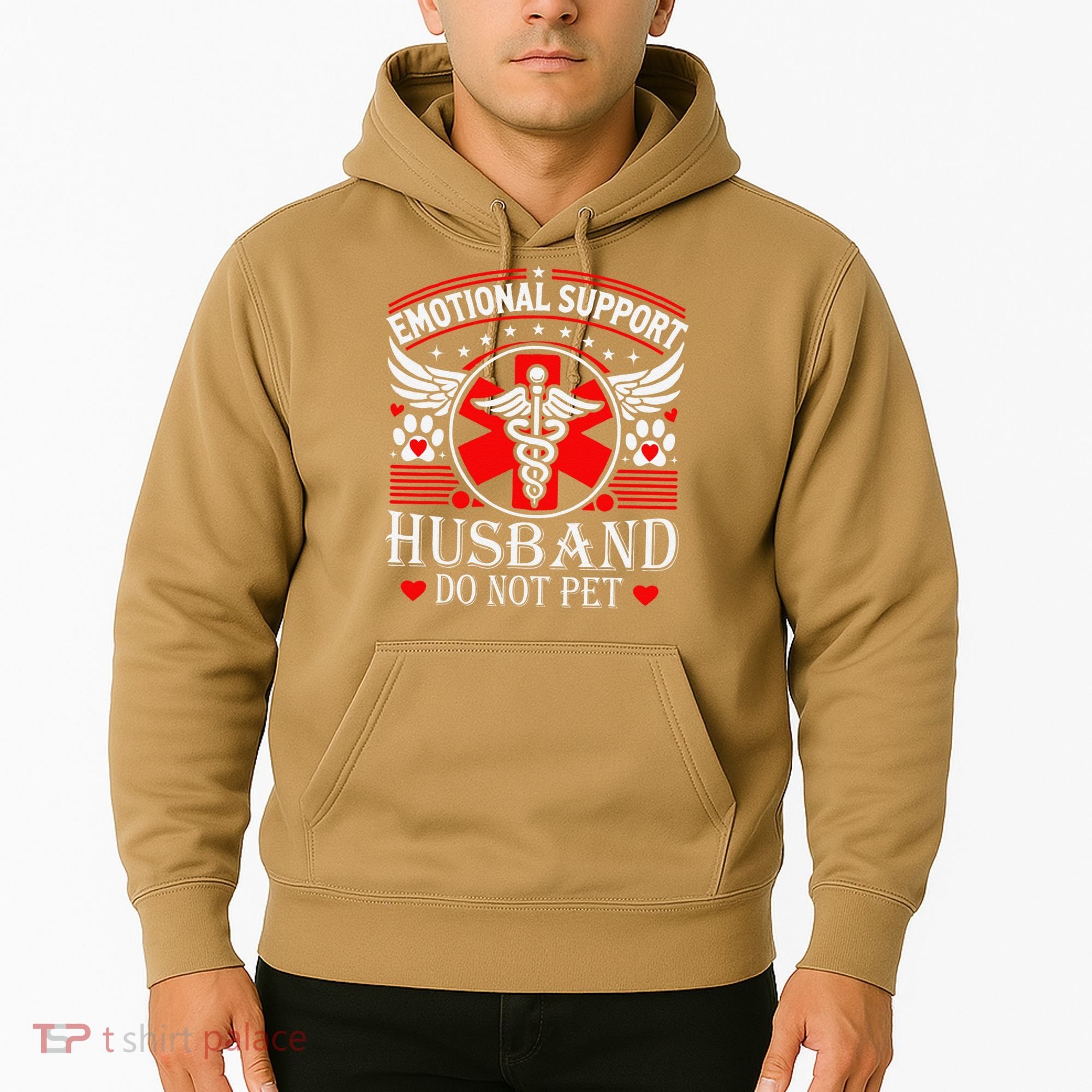 Emotional Support Husband Do Not Pet For Husband From Wife Hoodie