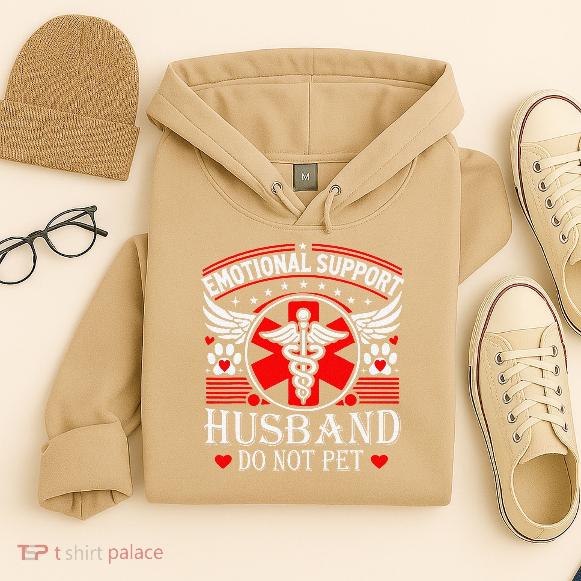 Emotional Support Husband Do Not Pet For Husband From Wife Hoodie