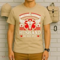 Emotional Support Husband Do Not Pet For Husband From Wife T-Shirt thumb 6