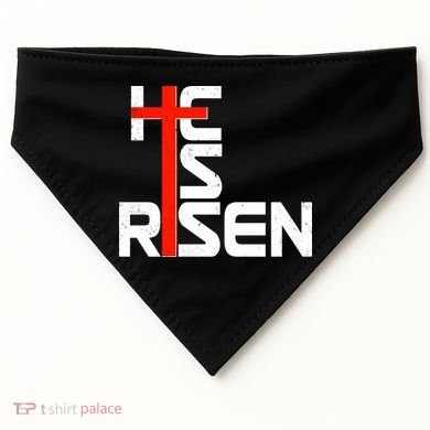 Easter Sunday He Is Risen USA-Made Doggie Bandana