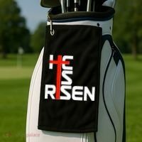 Easter Sunday He Is Risen Golf Towel thumb 2