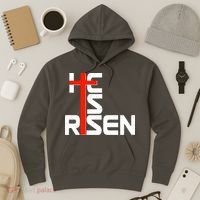 Easter Sunday He Is Risen Hoodie thumb 3