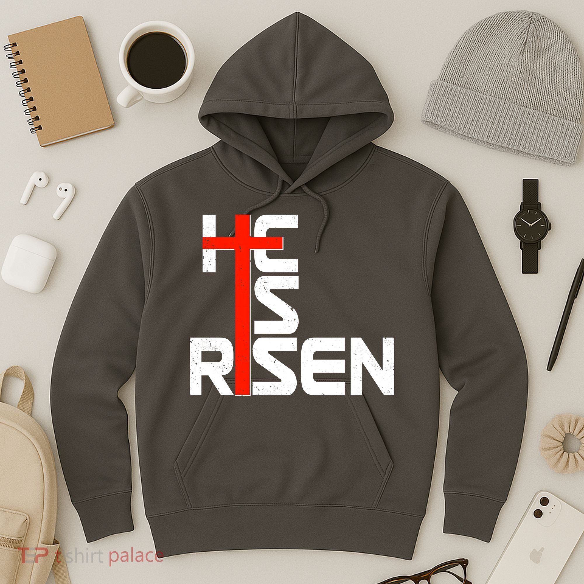 Easter Sunday He Is Risen Hoodie