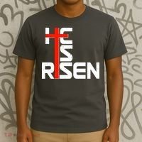 Easter Sunday He Is Risen T-Shirt thumb 3
