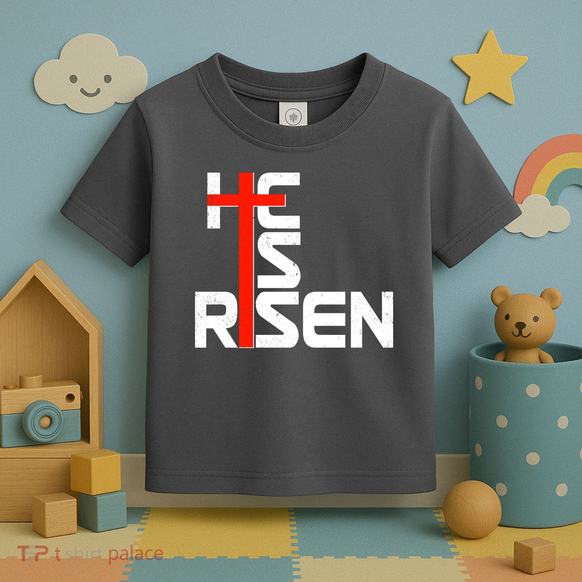 Easter Sunday He Is Risen Toddler T-Shirt