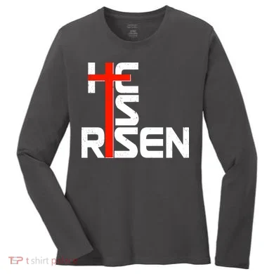 Easter Sunday He Is Risen Women's Long Sleeve Shirt