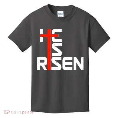 Easter Sunday He Is Risen Kids T-Shirt