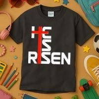 Easter Sunday He Is Risen Kids T-Shirt thumb 3