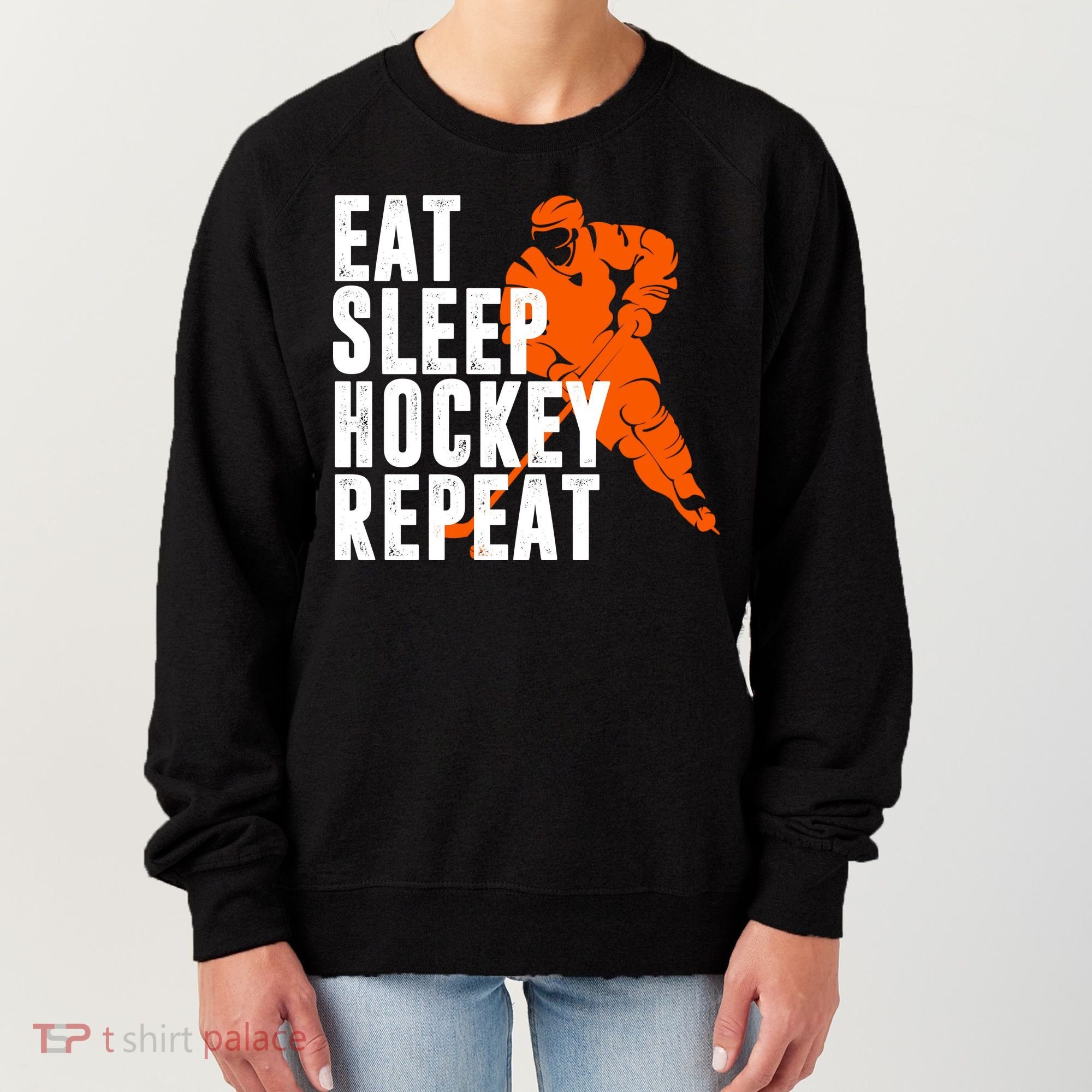 Eat Sleep Hockey Repeat Women's Sweatshirt