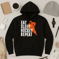 Eat Sleep Hockey Repeat Hoodie thumb 3
