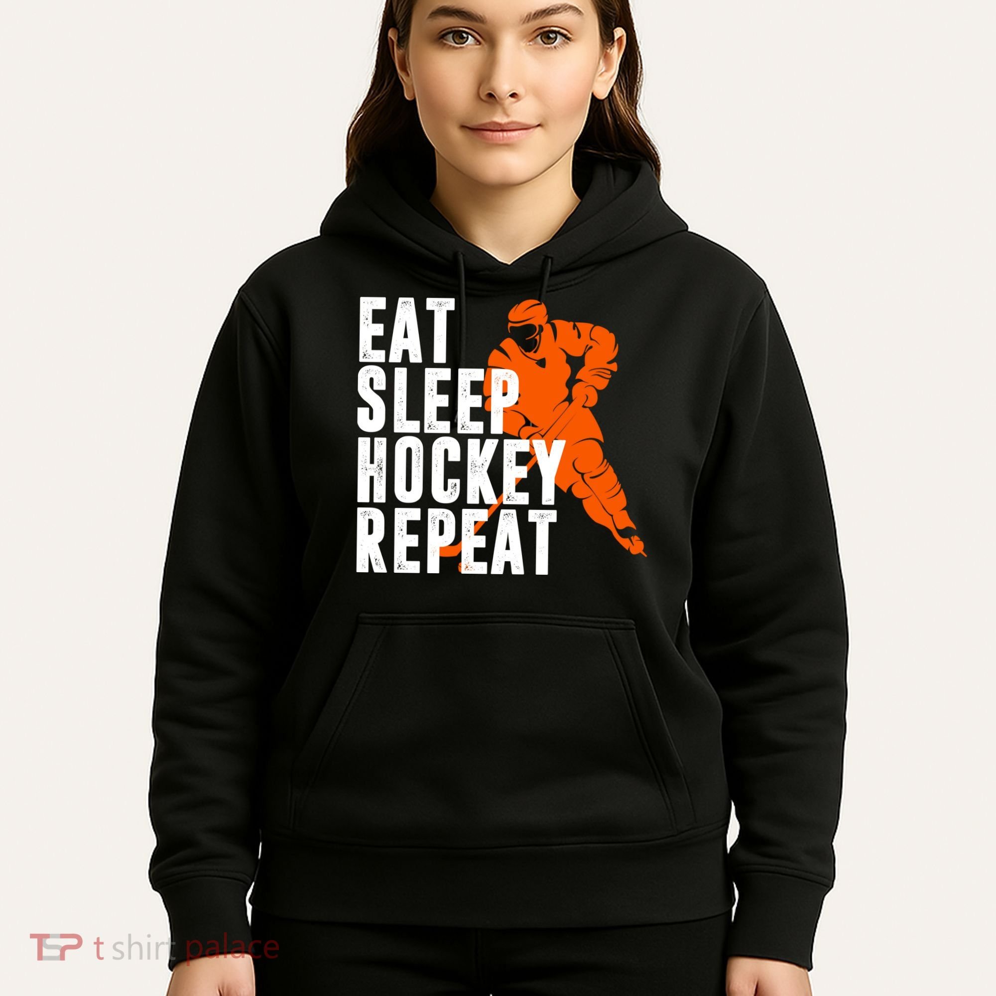 Eat Sleep Hockey Repeat Hoodie