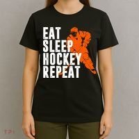 Eat Sleep Hockey Repeat T-Shirt thumb 4
