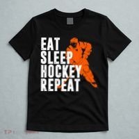 Eat Sleep Hockey Repeat T-Shirt thumb 5