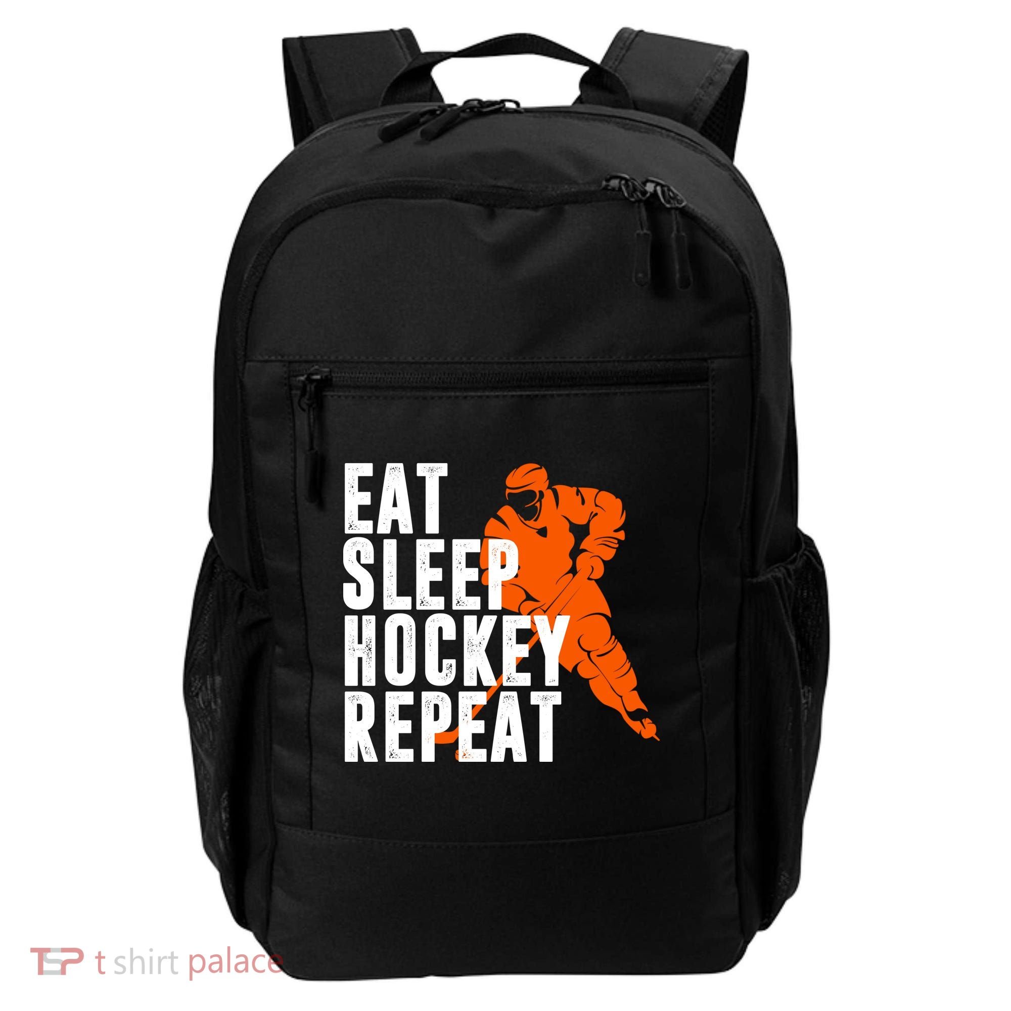 Eat Sleep Hockey Repeat Backpack