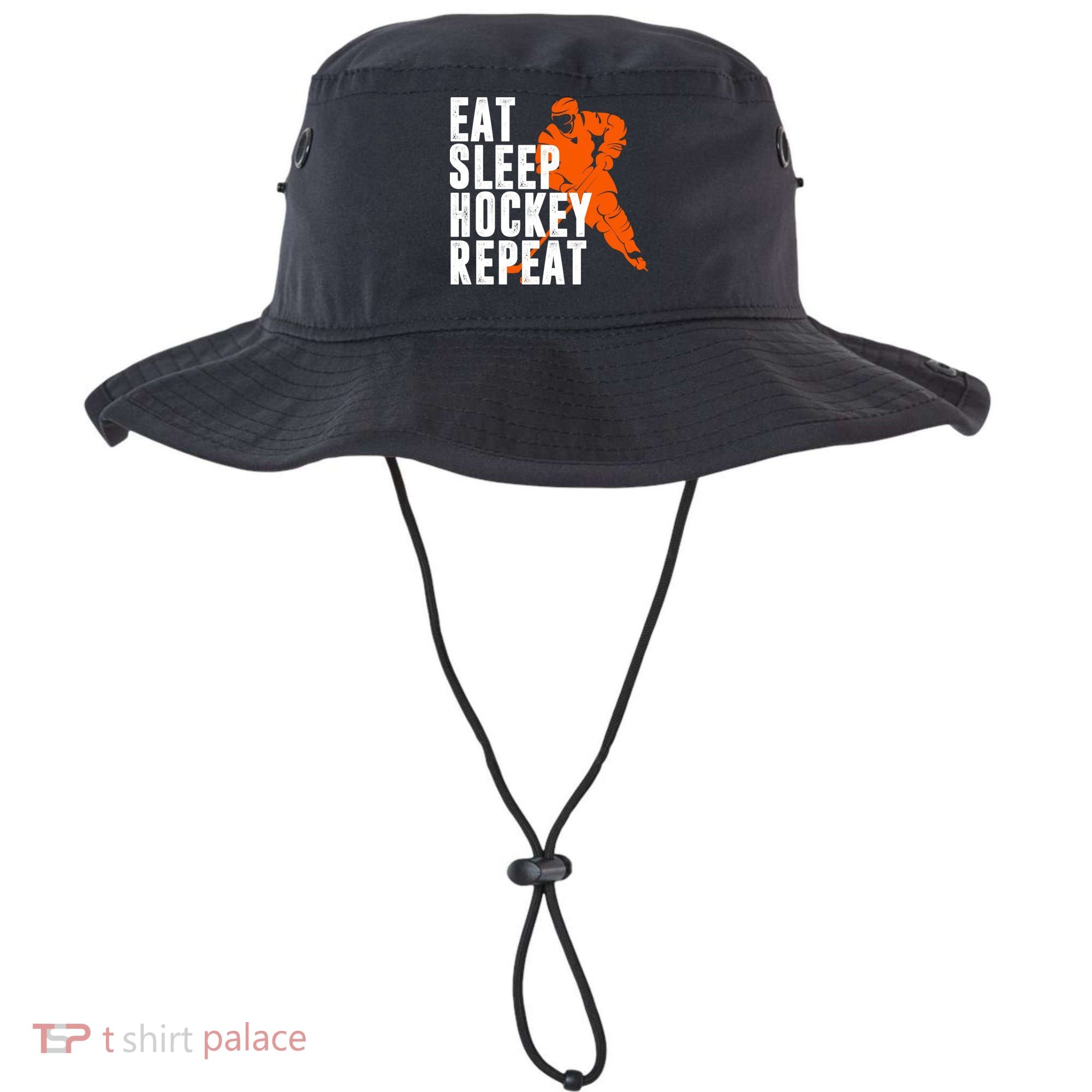 Eat Sleep Hockey Repeat Bucket Hat