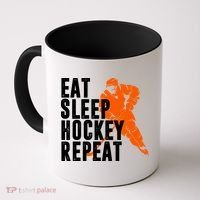 Eat Sleep Hockey Repeat Coffee Mug thumb 0