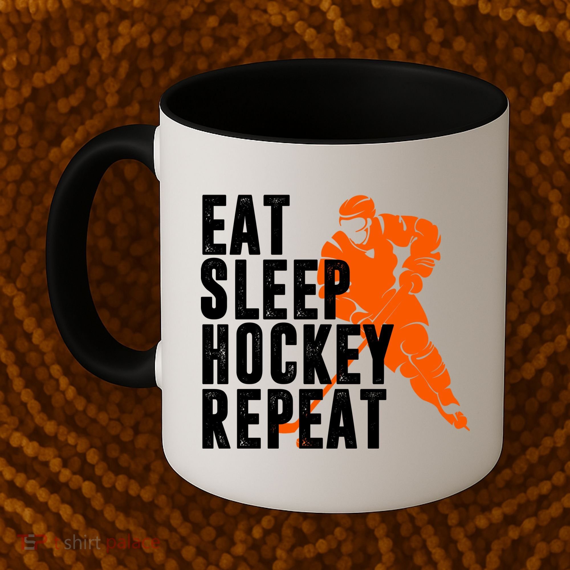 Eat Sleep Hockey Repeat Coffee Mug