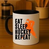Eat Sleep Hockey Repeat Coffee Mug thumb 4