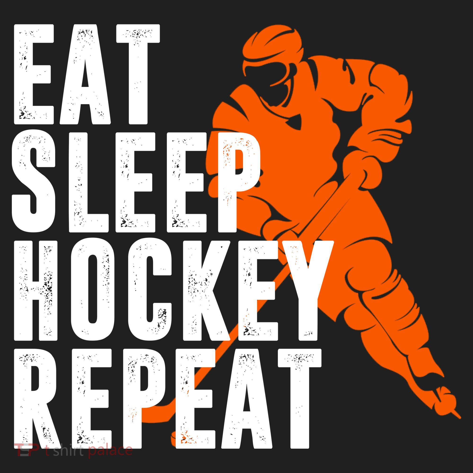 Eat Sleep Hockey Repeat Beanie