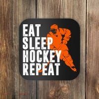 Eat Sleep Hockey Repeat Coaster thumb 0