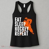 Eat Sleep Hockey Repeat Women's Tank Top thumb 3