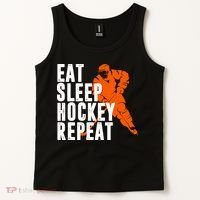 Eat Sleep Hockey Repeat Tank Top thumb 2