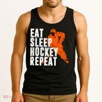 Eat Sleep Hockey Repeat Tank Top thumb 3