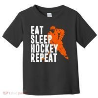 Eat Sleep Hockey Repeat Toddler T-Shirt thumb 0