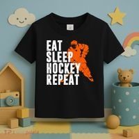 Eat Sleep Hockey Repeat Toddler T-Shirt thumb 3