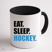 Eat Sleep Hockey Coffee Mug thumb 1