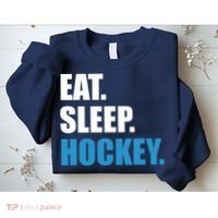 Eat Sleep Hockey Sweatshirt thumb 2