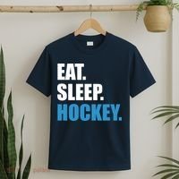 Eat Sleep Hockey T-Shirt thumb 2
