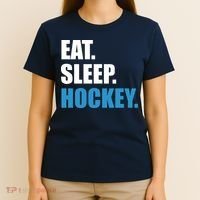 Eat Sleep Hockey T-Shirt thumb 4