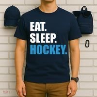 Eat Sleep Hockey T-Shirt thumb 6