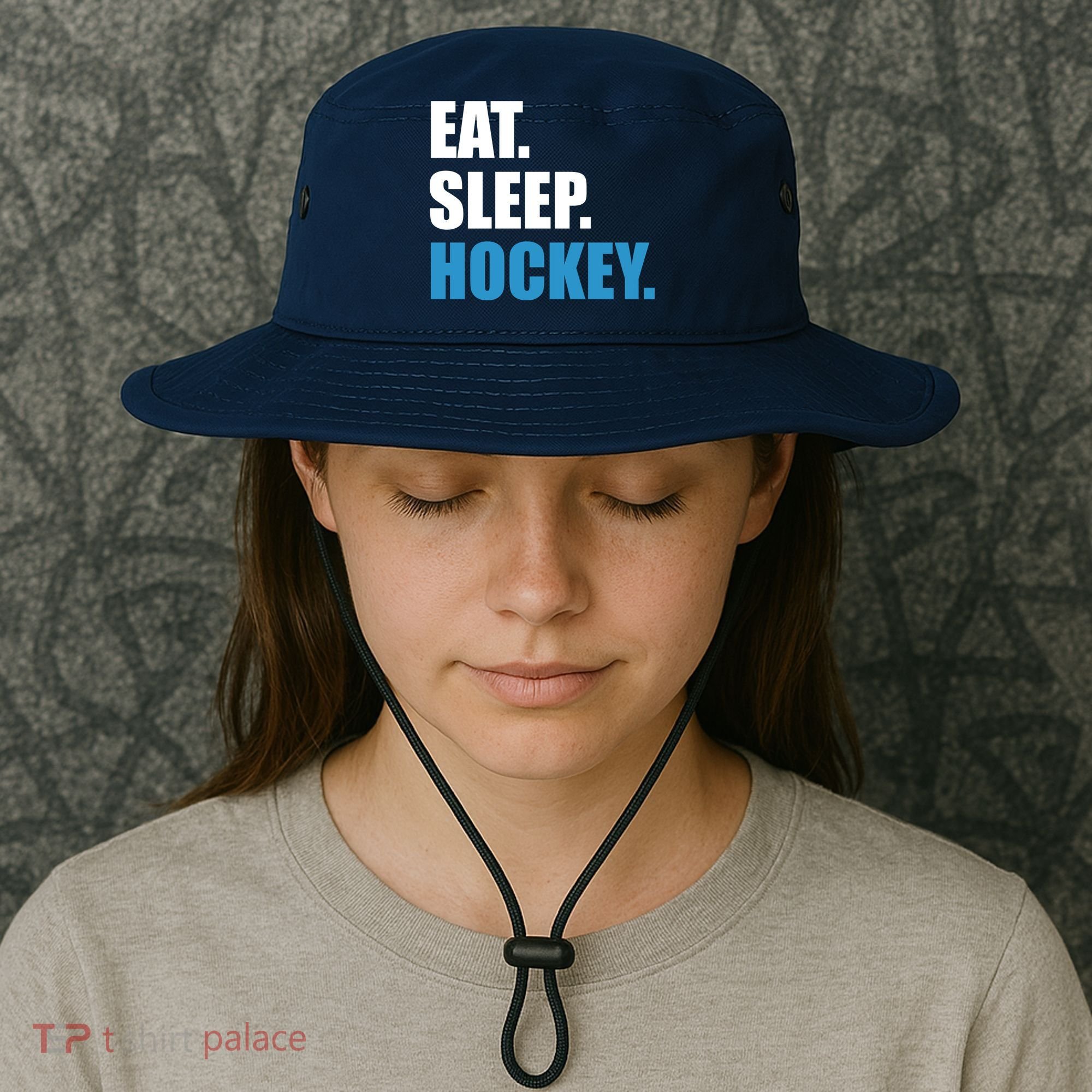 Eat Sleep Hockey Bucket Hat