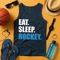 Eat Sleep Hockey Tank Top thumb 4
