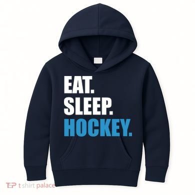 Eat Sleep Hockey Kids Hoodie