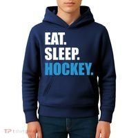 Eat Sleep Hockey Kids Hoodie thumb 4
