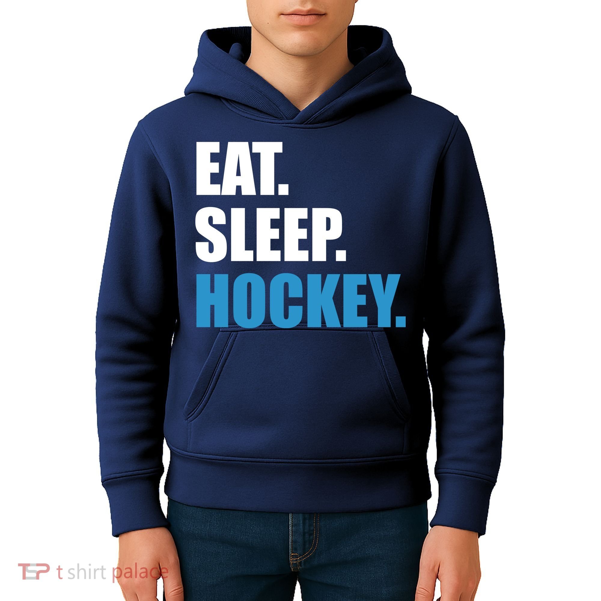 Eat Sleep Hockey Kids Hoodie