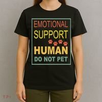 Emotional Support Human  Pet Dog Owners Not T-Shirt thumb 4